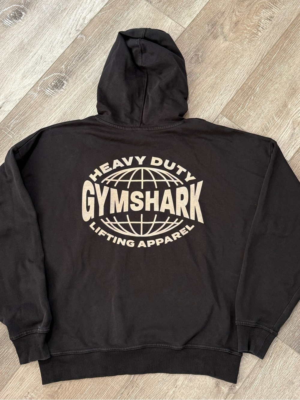 Gymshark Black Pullover Hoodie with Small Logo